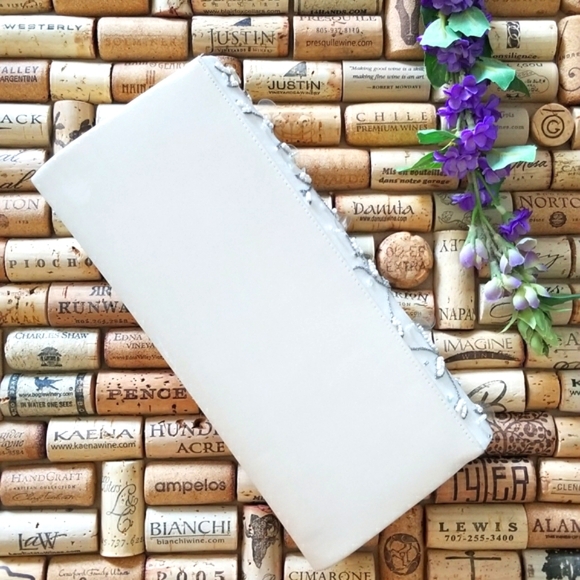 Valerie Steven's Wedding Appro White Beaded Art Deco & Vintage Style Clutch - Picture 2 of 5